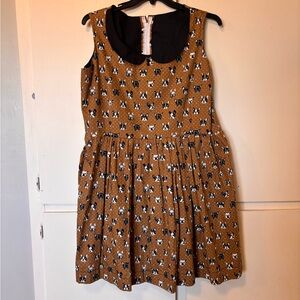 Homemade retro style Boston terrier dress